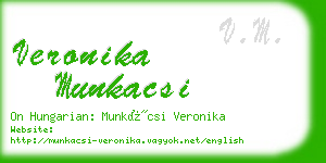 veronika munkacsi business card